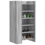 Mueble zapatero madera de ingeniería gris Sonoma 52x37,5x100 cm en Zapateros y organizadores de calzado | Comprar online en Foru