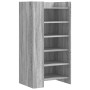 Mueble zapatero madera de ingeniería gris Sonoma 52x37,5x100 cm en Zapateros y organizadores de calzado | Comprar online en Foru