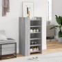 Mueble zapatero madera de ingeniería gris Sonoma 52x37,5x100 cm en Zapateros y organizadores de calzado | Comprar online en Foru