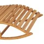 Rocking lounger with solid teak wood cushion by vidaXL, Loungers - Ref: Foro24-3063342, Price: 342,18 €, Discount: %