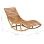 Rocking lounger with solid teak wood cushion by vidaXL, Loungers - Ref: Foro24-3063342, Price: 342,18 €, Discount: %