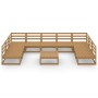 Juego de muebles de jardín 10 piezas madera maciza de pino en Conjuntos de jardín | Comprar online en Foru.es