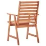 Sillas comedor de jardín 2 uds madera maciza acacia y cojines de vidaXL, Sillas de jardín - Ref: Foro24-3064336, Precio: 159,...