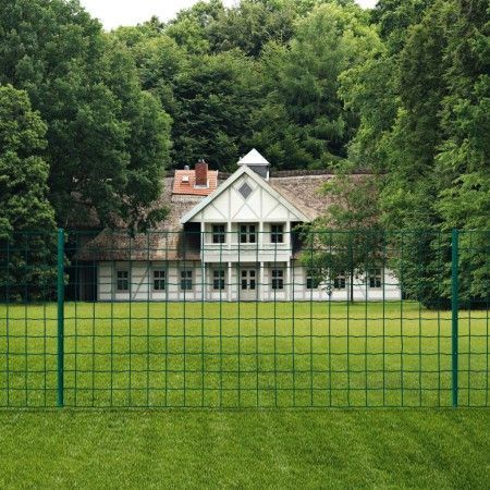 Euro Valla de acero verde 20x0,8 m de vidaXL, Paneles de vallas - Ref: Foro24-142814, Precio: 91,86 €, Descuento: %