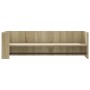 Estante de pared madera ingeniería roble Sonoma 100x35x30,5 cm en Estanterías | Comprar online en Foru.es