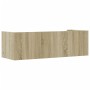 Estante de pared madera ingeniería roble Sonoma 100x35x30,5 cm en Estanterías | Comprar online en Foru.es