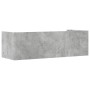 Estante de pared madera ingeniería gris hormigón 100x35x30,5 cm en Estanterías | Comprar online en Foru.es