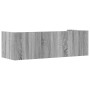 Estante de pared madera ingeniería gris Sonoma 100x35x30,5 cm en Estanterías | Comprar online en Foru.es