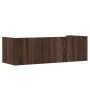 Estante de pared madera ingeniería marrón roble 100x35x30,5 cm en Estanterías | Comprar online en Foru.es