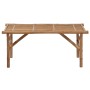 Banco de jardín plegable con cojín bambú 118 cm de vidaXL, Bancos de jardín - Ref: Foro24-3063867, Precio: 94,33 €, Descuento: %