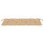 Banco de jardín plegable con cojín bambú 118 cm de vidaXL, Bancos de jardín - Ref: Foro24-3063867, Precio: 94,33 €, Descuento: %