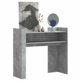 Mesa consola de madera de ingeniería gris hormigón 100x35x90 cm en Mesas auxiliares | Comprar online en Foru.es