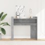 Mesa consola de madera de ingeniería gris hormigón 100x35x90 cm en Mesas auxiliares | Comprar online en Foru.es