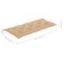 Banco de jardín plegable con cojín bambú 118 cm de vidaXL, Bancos de jardín - Ref: Foro24-3063867, Precio: 94,33 €, Descuento: %