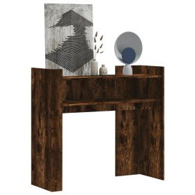 Mesa consola de madera de ingeniería roble ahumado 100x35x90 cm en Mesas auxiliares | Comprar online en Foru.es