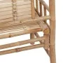 Banco de jardín con cojín bambú 120 cm de vidaXL, Bancos de jardín - Ref: Foro24-3063883, Precio: 134,41 €, Descuento: %