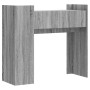Mesa consola de madera de ingeniería gris Sonoma 100x35x90 cm en Mesas auxiliares | Comprar online en Foru.es