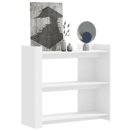 Mesa consola de madera de ingeniería blanca 100x35x90 cm en Mesas auxiliares | Comprar online en Foru.es