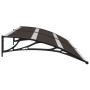 Marquesina de puerta PC negro 240x75 cm en Toldos | Comprar online en Foru.es