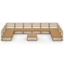Juego de muebles de jardín 11 piezas madera maciza de pino en Conjuntos de jardín | Comprar online en Foru.es