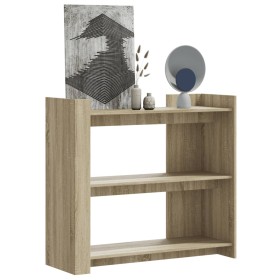 Mesa consola de madera de ingeniería roble Sonoma 100x35x90 cm en Mesas auxiliares | Comprar online en Foru.es