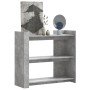 Mesa consola de madera de ingeniería gris hormigón 100x35x90 cm en Mesas auxiliares | Comprar online en Foru.es
