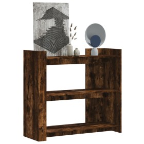 Mesa consola de madera de ingeniería roble ahumado 100x35x90 cm en Mesas auxiliares | Comprar online en Foru.es