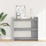 Mesa consola de madera de ingeniería gris Sonoma 100x35x90 cm en Mesas auxiliares | Comprar online en Foru.es