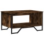 Mesa de centro madera contrachapada roble ahumado 75x51x40 cm en Mesas de centro | Comprar online en Foru.es