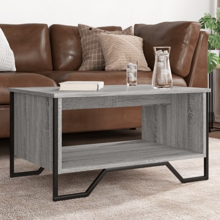 Mesa de centro madera contrachapada gris Sonoma 75x51x40 cm en Mesas de centro | Comprar online en Foru.es