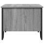 Mesa de centro madera contrachapada gris Sonoma 75x51x40 cm en Mesas de centro | Comprar online en Foru.es