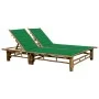 Bamboo lounger with cushions for 2 people by vidaXL, Loungers - Ref: Foro24-3063950, Price: 341,61 €, Discount: %