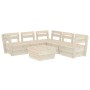 Muebles de palés para jardín 6 pzas madera de abeto impregnada de vidaXL, Conjuntos de jardín - Ref: Foro24-3063720, Precio: ...