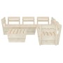 Muebles de palés para jardín 6 pzas madera de abeto impregnada de vidaXL, Conjuntos de jardín - Ref: Foro24-3063720, Precio: ...