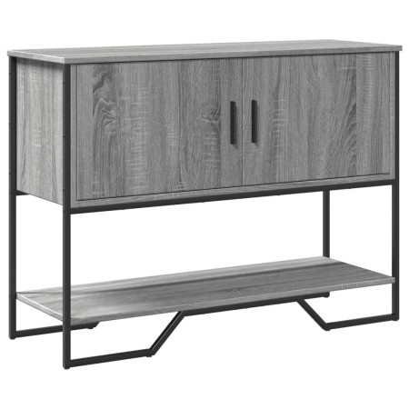 Mesa consola madera de ingeniería gris Sonoma 100x35x74,5 cm en Mesas auxiliares | Comprar online en Foru.es