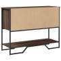 Mesa consola madera de ingeniería marrón roble 100x35x74,5 cm en Mesas auxiliares | Comprar online en Foru.es