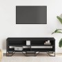 Mueble de TV madera de ingeniería negro 122x34x41 cm en Muebles TV | Comprar online en Foru.es