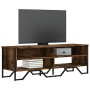 Mueble de TV madera de ingeniería roble ahumado 122x34x41 cm en Muebles TV | Comprar online en Foru.es