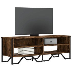 Mueble de TV madera de ingeniería roble ahumado 122x34x41 cm en Muebles TV | Comprar online en Foru.es