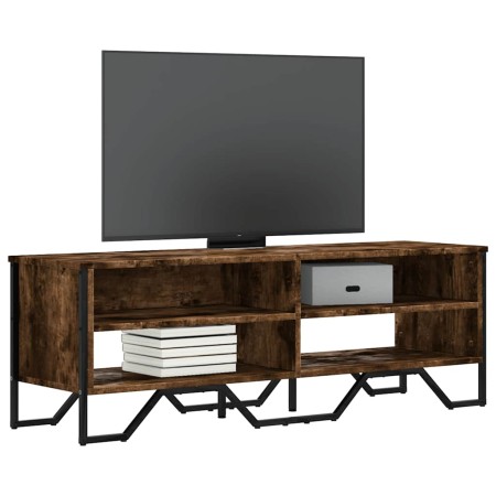 Mueble de TV madera de ingeniería roble ahumado 122x34x41 cm en Muebles TV | Comprar online en Foru.es