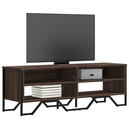 Mueble de TV madera de ingeniería marrón roble 122x34x41 cm en Muebles TV | Comprar online en Foru.es