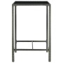 Mesa y taburetes altos jardín 5 piezas ratán sintético gris de vidaXL, Conjuntos de jardín - Ref: Foro24-3064831, Precio: 362...