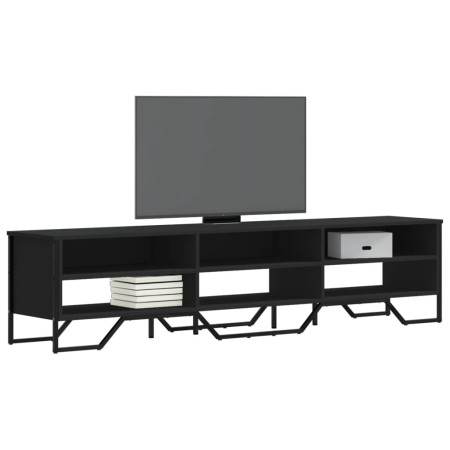 Mueble de TV madera de ingeniería negro 180x34x41 cm en Muebles TV | Comprar online en Foru.es