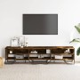 Mueble de TV madera de ingeniería roble ahumado 180x34x41 cm en Muebles TV | Comprar online en Foru.es