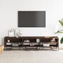 Mueble de TV madera de ingeniería roble marrón 180x34x41 cm en Muebles TV | Comprar online en Foru.es