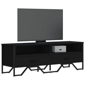 Mueble de TV madera de ingeniería negro 122x34x41 cm en Muebles TV | Comprar online en Foru.es