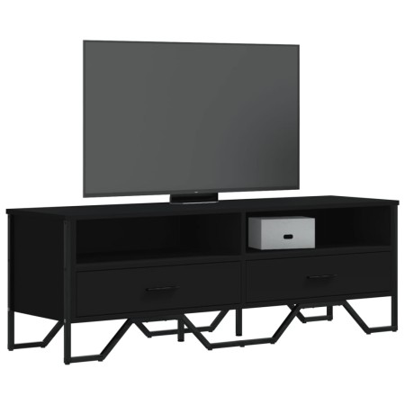 Mueble de TV madera de ingeniería negro 122x34x41 cm en Muebles TV | Comprar online en Foru.es