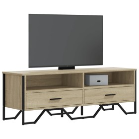 Mueble de TV madera de ingeniería roble Sonoma 122x34x41 cm en Muebles TV | Comprar online en Foru.es
