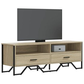 Mueble de TV madera de ingeniería roble Sonoma 122x34x41 cm en Muebles TV | Comprar online en Foru.es