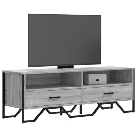 Mueble de TV madera de ingeniería gris sonoma 122x34x41 cm en Muebles TV | Comprar online en Foru.es